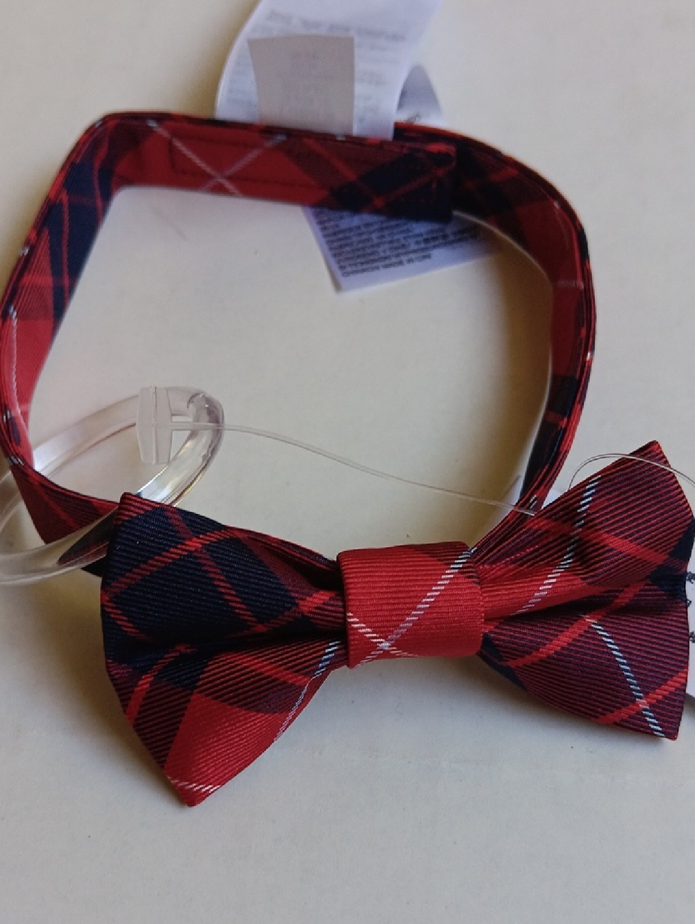 GAP BABY  RED NAVY PLAID  BOW TIE